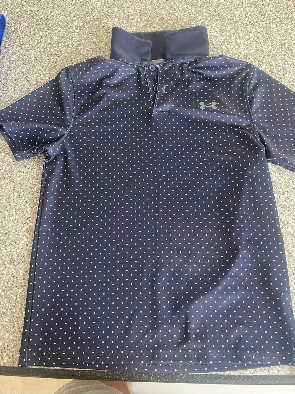 BASICALLY NEW: Set of 3 Under Armour Polo Shirts - Blue / Navy - Picture 4 of 7